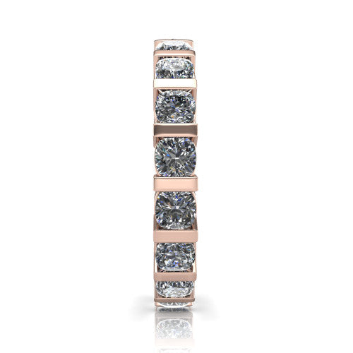 Dream - Women's 14k Gold Cushion-Cut Diamond Wedding Ring 14K Rose Gold - Natural Diamond