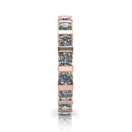 Dream - Women's 14k Gold Round-Cut Diamond Wedding Ring 14K Rose Gold - Natural Diamond