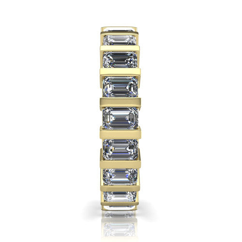 Dream - Women's 14k Gold Emerald-Cut Diamond Wedding Ring 14K Yellow Gold - Natural Diamond