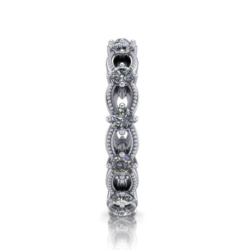 Hallie - Women's 14k Gold Diamond Wedding Ring 14K White Gold - Natural Diamond
