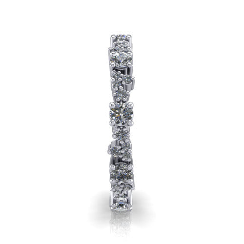 Jordyn - Women's 14k Gold Diamond Wedding Ring 14K White Gold - Natural Diamond