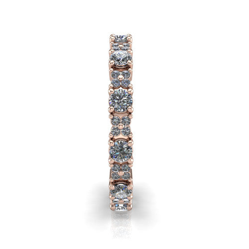 Katherine - Women's 14k Gold Diamond Wedding Ring 14K Rose Gold - Natural Diamond