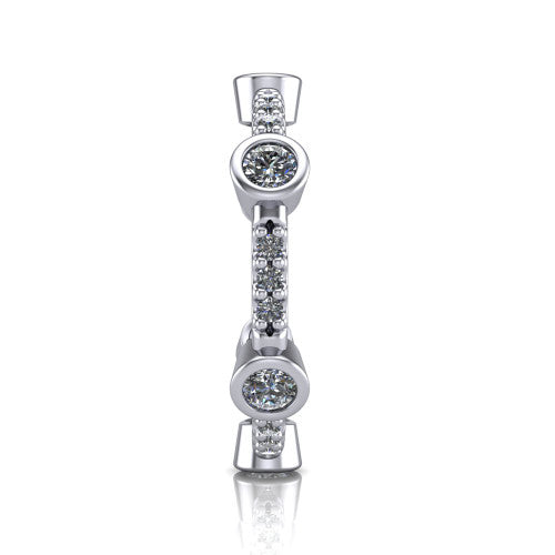 Amaya - Women's 14k Gold Diamond Wedding Ring 14K White Gold - Natural Diamond