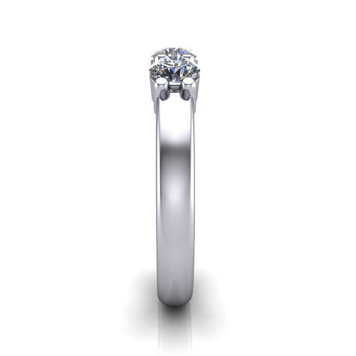 Lila - Women's 14k Gold Diamond Wedding Ring 14K White Gold - Natural Diamond