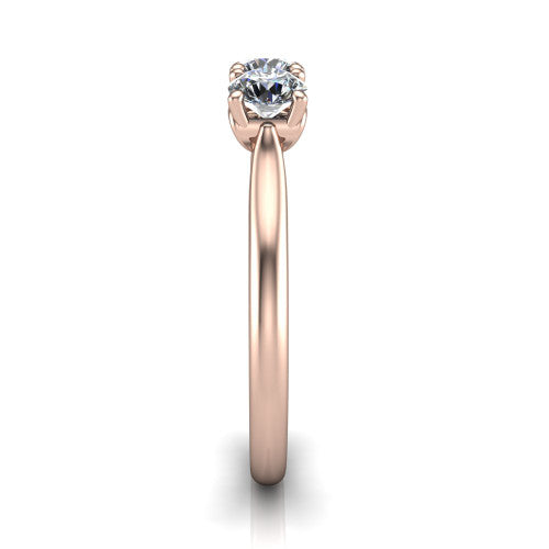 Oakley - Women's 14k Gold Diamond Wedding Ring 14K Rose Gold - Natural Diamond