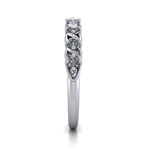 Alani - Women's 14k Gold Diamond Wedding Ring 14K White Gold - Natural Diamond