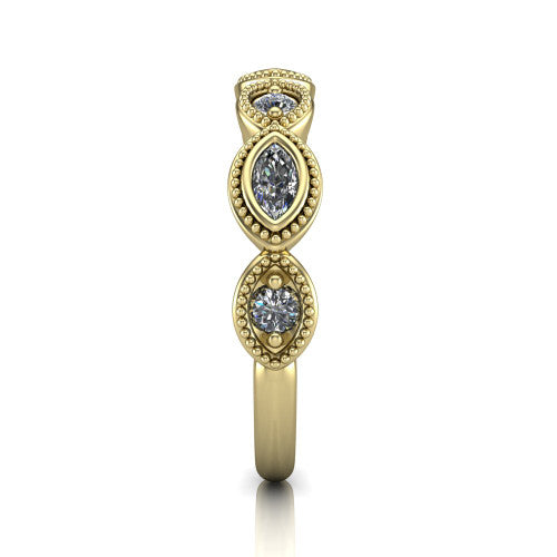 Taylor - Women's 14k Gold Diamond Wedding Ring 14K Yellow Gold - Natural Diamond