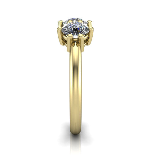 Celine - Women's 14k Gold Diamond Wedding Ring 14K Yellow Gold - Natural Diamond