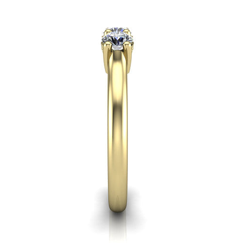 Julia - Women's 14k Gold Diamond Wedding Ring 14K Yellow Gold - Natural Diamond