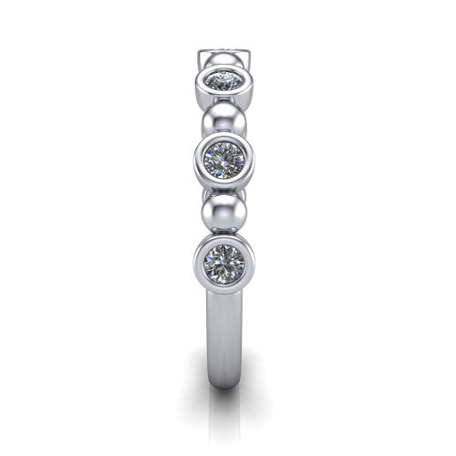 Eliza - Women's 14k Gold Diamond Wedding Ring 14K White Gold - Natural Diamond