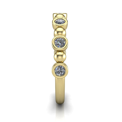 Eliza - Women's 14k Gold Diamond Wedding Ring 14K Yellow Gold - Natural Diamond