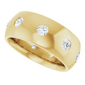 Unique - Leo - 14K Yellow Gold 3/4 CTW Natural Diamond Band