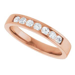 New Trends - Zaira - 14K Rose Gold 1/4 CTW Lab-Grown Diamond Anniversary Band