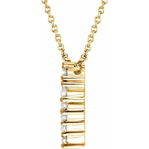 14K Gold 1/4 CTW Natural Diamond Heart 18" Necklace 14K Yellow Gold
