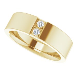 Classic - Abel - 14K Yellow Gold .05 CTW Natural Diamond Band