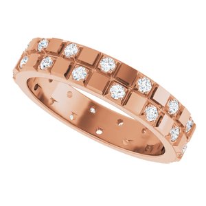 Classic - Ronan - 14K Rose Gold 3/8 CTW Natural Diamond Band