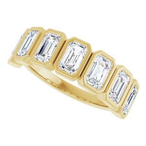 Bezel - Zella - 14K Yellow Gold 2 1/6 CTW Lab-Grown Diamond Anniversary Band