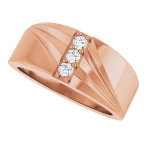 Unique - Jackson - 14K Rose Gold 1/5 CTW Lab-Grown Diamond Band
