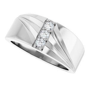 Unique - Jackson - 14K White Gold 1/5 CTW Lab-Grown Diamond Band