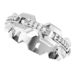 Classic - Kingston - Platinum 1/5 CTW Natural Diamond Band