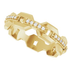 Classic - Kingston - 14K Yellow Gold 1/5 CTW Natural Diamond Band