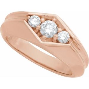 Classic - August - 14K Rose Gold 1/2 CTW Lab-Grown Diamond Band