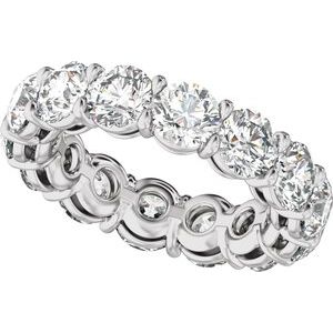 Test-naveen - 14K White Gold 4 3/8 CTW Natural Diamond Low Profile Eternity Band