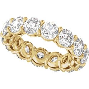 Test-naveen- 14K Yellow Gold 4 3/8 CTW Natural Diamond Low Profile Eternity Band
