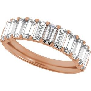 New Trends - Nadine - 14K Rose Gold 2 1/4 CTW Lab-Grown Diamond Anniversary Band