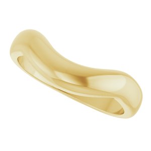 Curved - Soren - 14K Yellow Gold Contour Band