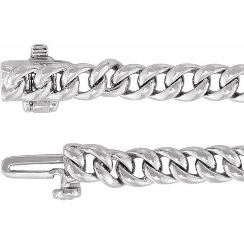 14K Gold 1/2 CTW Natural Diamond Link 7 1/4" Bracelet 14K White Gold