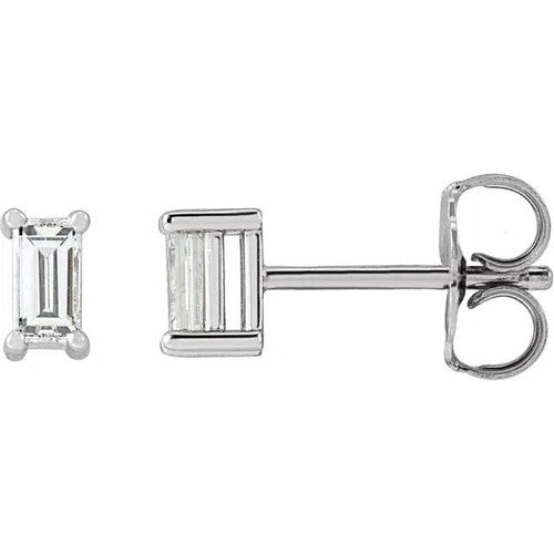 14K Gold 1/5 CTW Diamond Stud Earrings 14K White Gold