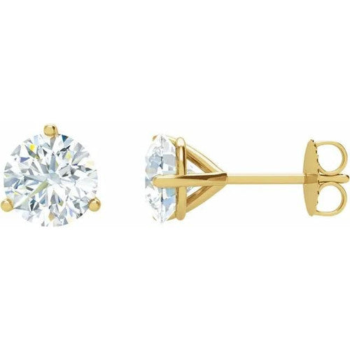 14K Gold 1 CTW Diamond Stud Earrings 14K Yellow Gold