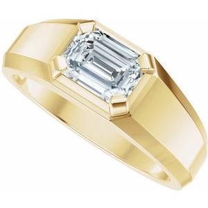 Matte - Easton - 14K Yellow Gold 1 CTW Lab-Grown Diamond Band