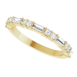 New Trends - Pauline - 14K Yellow Gold 3/8 CTW Lab-Grown Diamond Anniversary Band