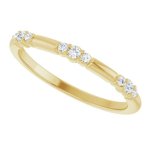 14K Gold 1/8 CTW Diamond Stackable Ring 14K Yellow Gold