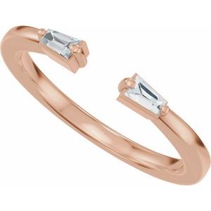 Unique - Alaiga - 14K Rose Gold .07 CTW Lab-Grown Diamond Vintage-Inspired Open Band