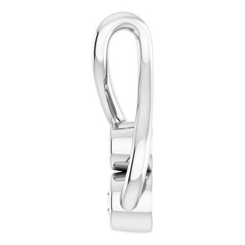 14K Gold .07 CTW Natural Diamond Hold You Forever® Pendant 14K White Gold