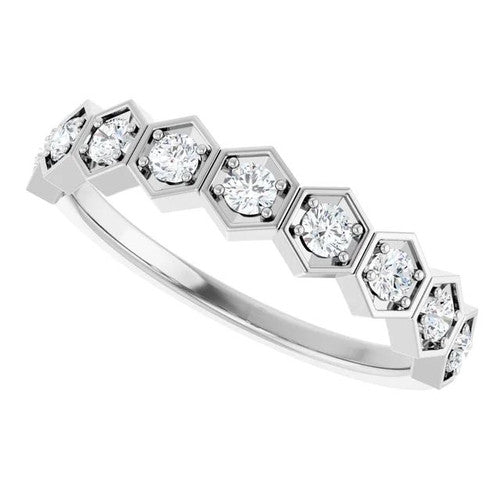 14K Gold 1/3 CTW Diamond Stackable Ring 14K White Gold
