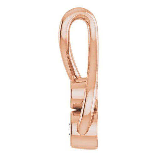 14K Gold .07 CTW Natural Diamond Hold You Forever® Pendant 14K Rose Gold