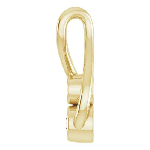 14K Gold .07 CTW Natural Diamond Hold You Forever® Pendant 14K Yellow Gold