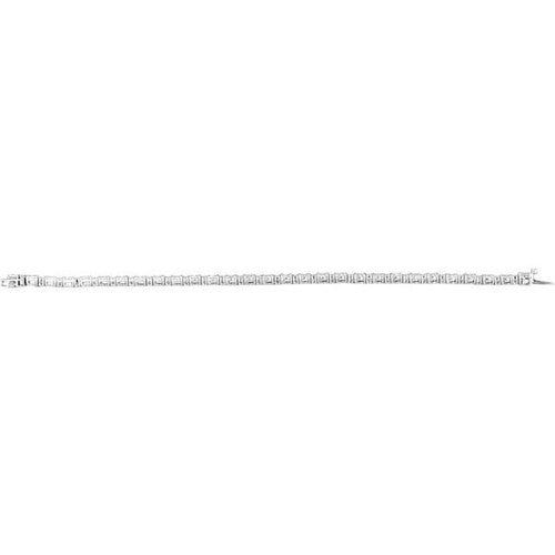 14K Gold 5 1/2 CTW Lab-Grown Diamond Line 7" Bracelet 14K White Gold