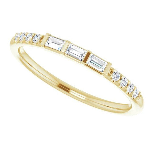 14K Gold 1/6 CTW Natural Diamond Anniversary Band 14K Yellow Gold