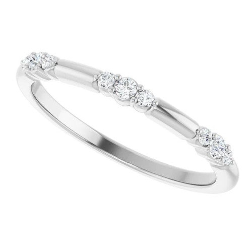 14K Gold 1/8 CTW Diamond Stackable Ring 14K White Gold