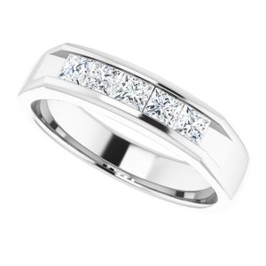Diamond - Nora - 14K White Gold 3/4 CTW Natural Diamond Band