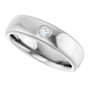 Diamond - Melody - 14K White Gold 1/10 CTW Natural Diamond Band
