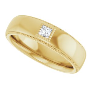 Diamond - Melody - 14K Yellow Gold 1/6 CTW Natural Diamond Band