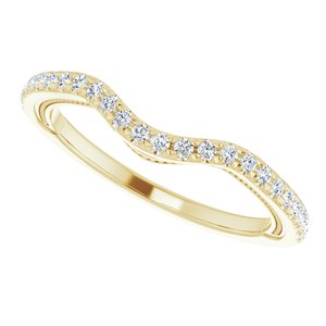 14K Yellow 1/5 CTW Natural Diamond Band