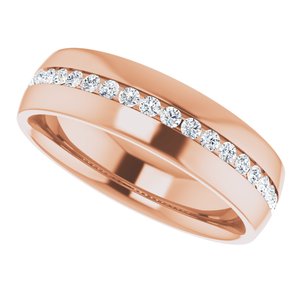 Diamond - Mia - 14K Rose Gold 3/8 CTW Lab-Grown Diamond Band