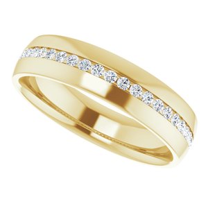 Diamond - Mia - 14K Yellow Gold 3/8 CTW Natural Diamond Band